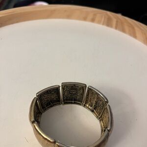 Chicos Gold Tone Stretch Bracelet